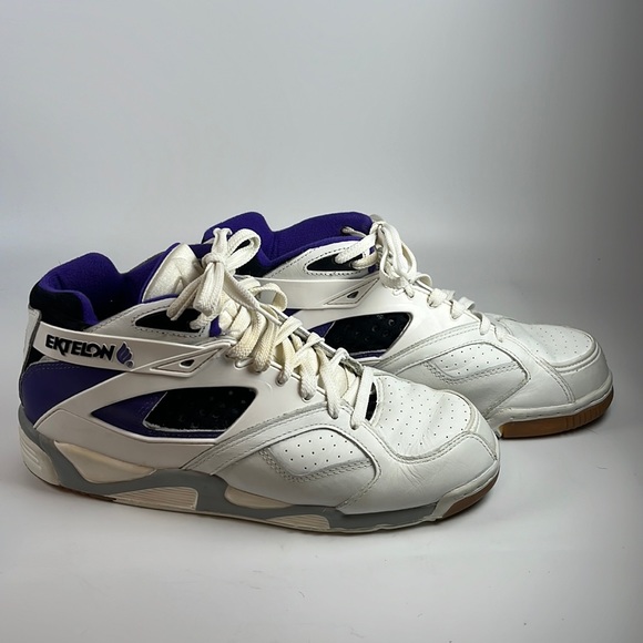 ektelon Shoes Mens 95 Ektelon Racquetball Shoes Excellent Condition Purple And White Poshmark